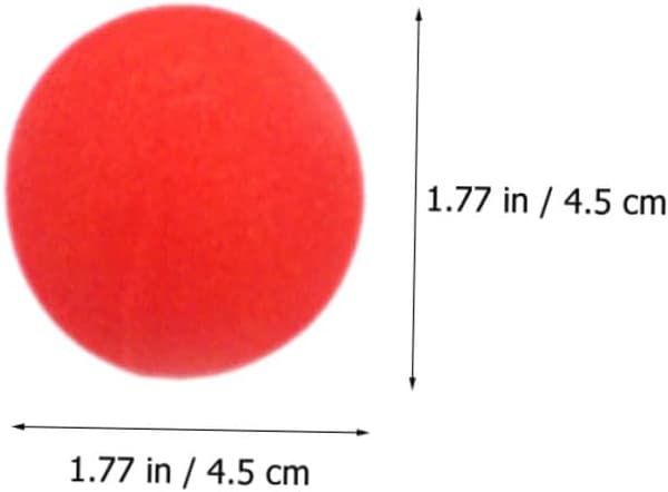10 stk. røde fortryllede svampebolde 4,5 cm bløde svampebolde trick-performance rekvisitter
