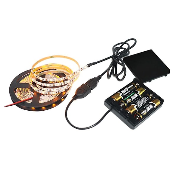 5m Joustava Led-Valonauha 300 Led 2835 Smd 5mm Lämmin Valkoinen