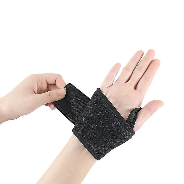 Justerbar atletisk håndledsbøjle til mænd, kvinder, (sort, 2 stk)