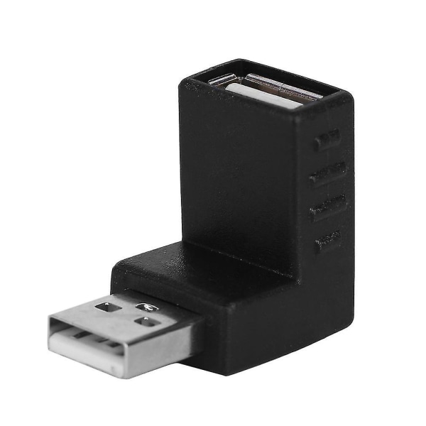 USB 2.0 -urosotke 90 asteen kulmassa, uros-naaraspää