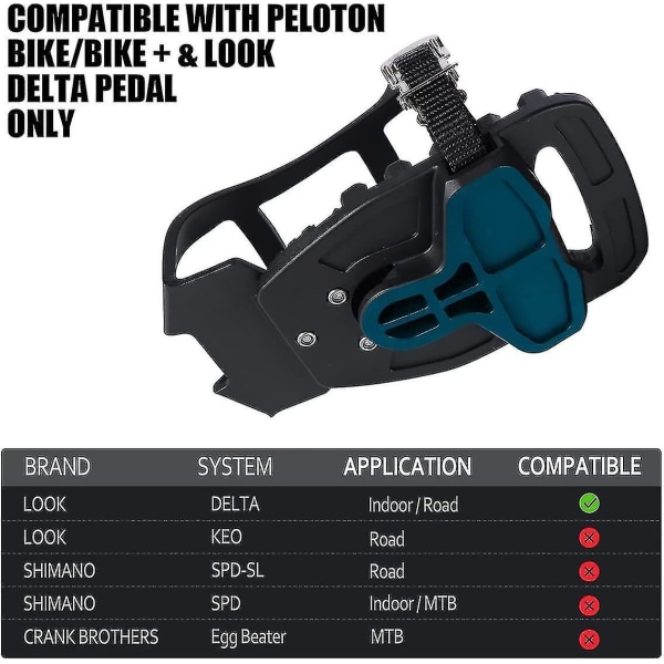 Tåburer til Peloton Bike Peloton Bike+ Pedaler Kompatible Tåbur Adaptere, Tåclips Bur