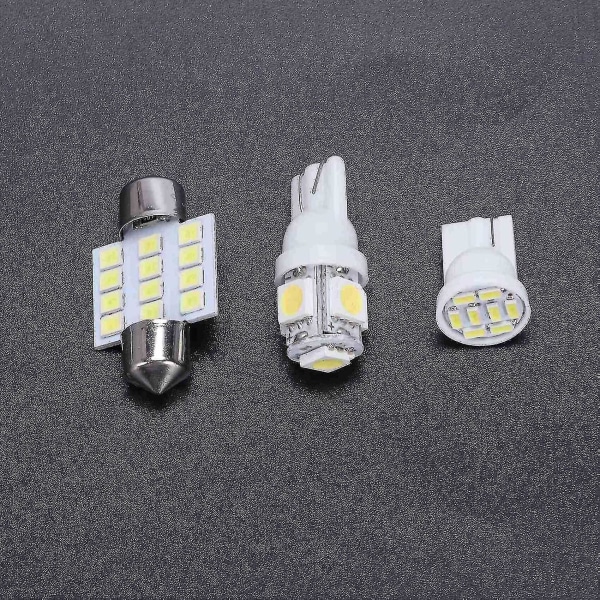 4x Bil Hvit 22 1206 SMD LED Baklys Signal Lys Pære