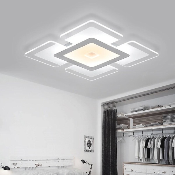 42cm Geometrisk Flush Mount Akryl LED Dimmerbar Fjernkontroll