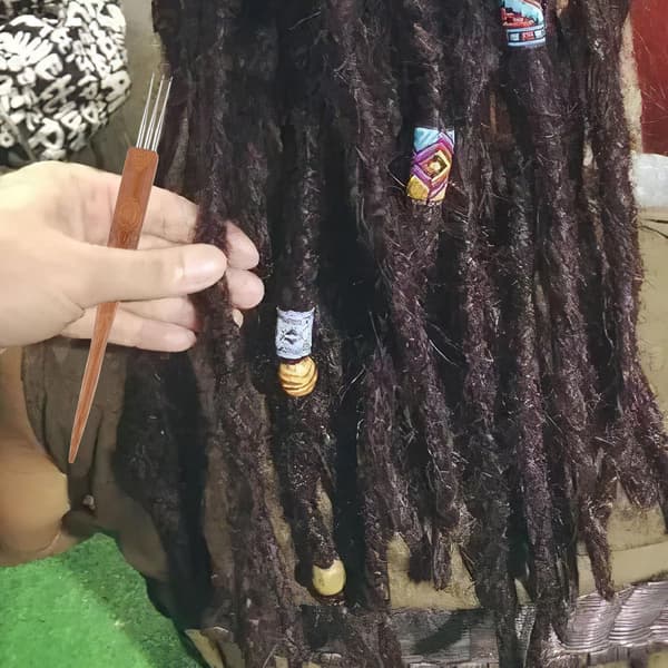 Virknål Dreadlocks Virknål för hårflätning Verktyg Multifunktionell Dreadlocknål Bärbar
