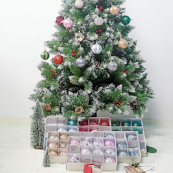 Julgranspynt, 12-pack, Julgranspynt, Julgransdekorationer, Matt och Glansig, 6 cm i diameter (grön) (shikai)-yuhao