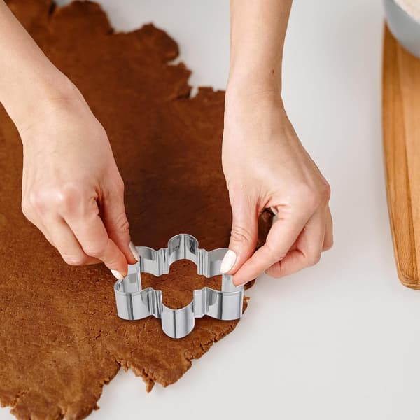 10 stk. kakestikkersett i rustfritt stål for DIY kakebaking, husholdningskjeksformer