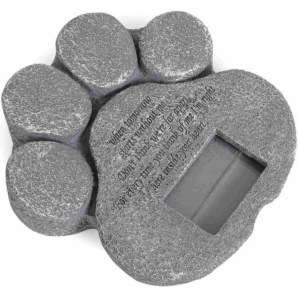 Pet Memorial Stone Poteformet gravstensdigt fotoramme