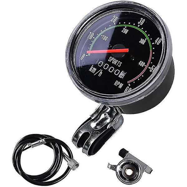 Klassisk Analog Cykelhastighetsmätare & Odometer i Gammal Stil
