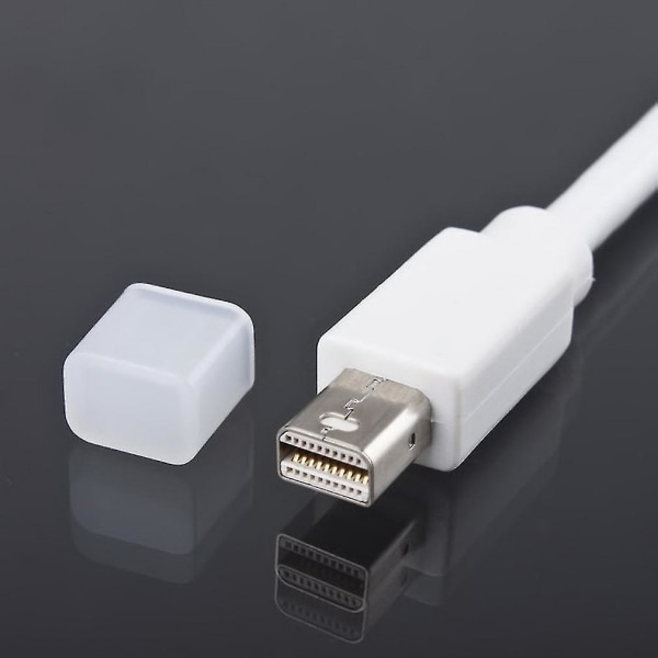 Mini DP - HDMI-sovitin lyhyellä kaapelilla MacBook Prolle