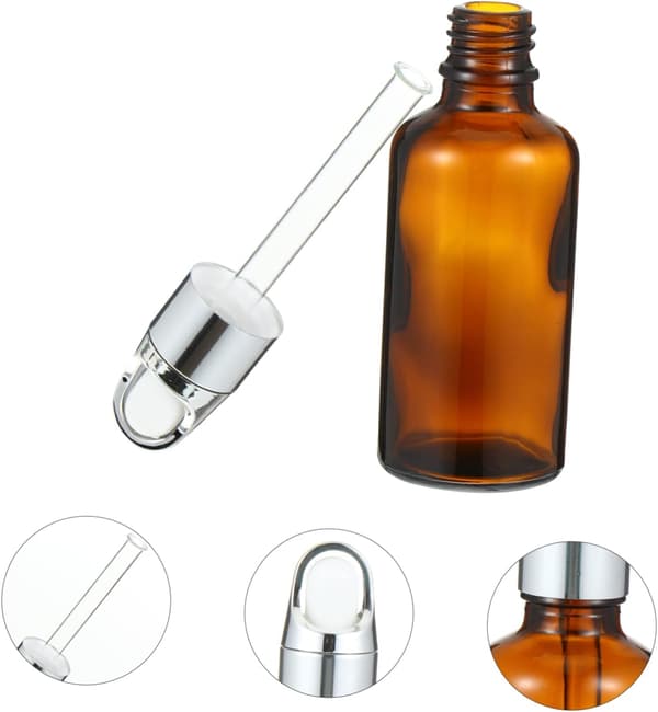 10 st eteriska oljeflaskor i glas med droppkork, läckagesäkra reseparfymflaskor för aromaterapi och gör-det-själv-projekt
