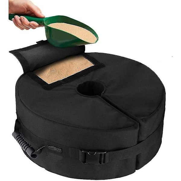 Parasoll Sandpose Avtakbar Kvadratisk Strand Patio Vektpose Heavy Duty 600d Oxford Base Vekt