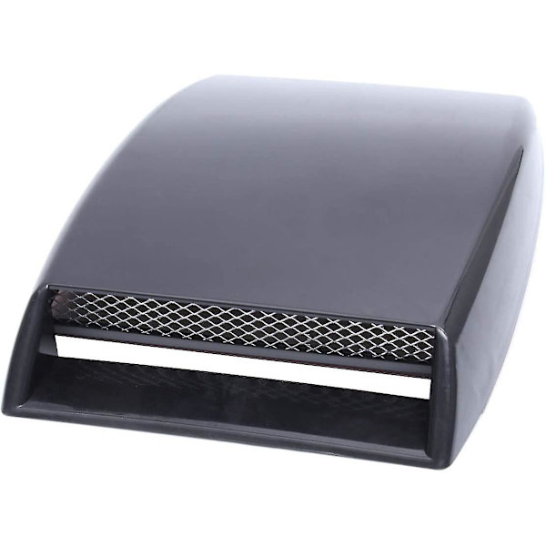 Universal Dekkhette Scoop Sport Racing Luftstrøm Opptak Turbo Hetten Dekkhette Ventil Radiator Grill Deksel (1 stk, Svart)