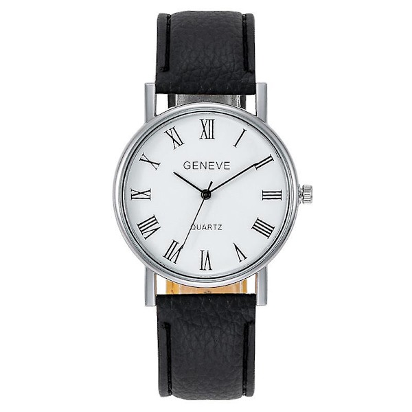 Pojkarnas Klocka Manlig Student Business Casual Modetrend Bord Med Digital Yta Armband White and black
