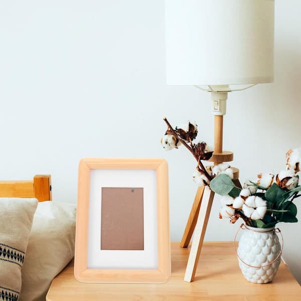 Bilderamme i tre, skrivebordsbilderamme, solid tre, elegant design, fotovisning