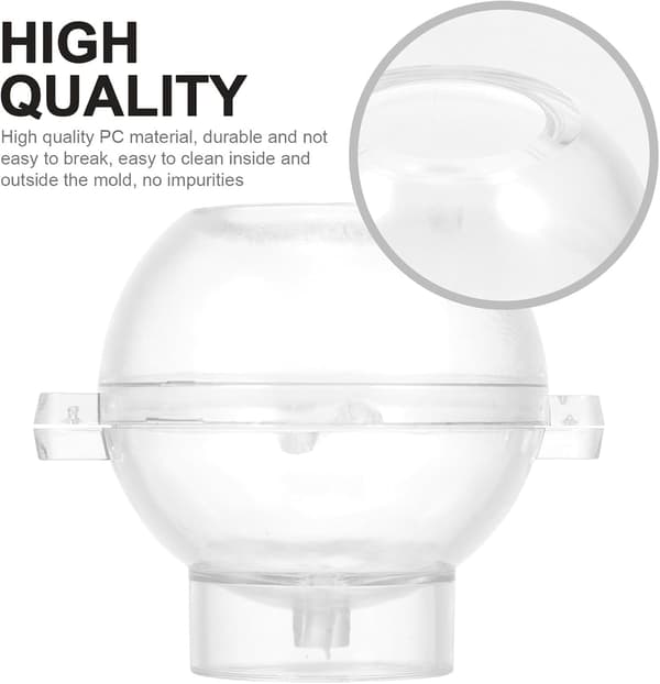 Kuleformet stearinlysform DIY Kule Aromaterapi Stearinlysform Plast Dekorativ for Håndverksprosjekter