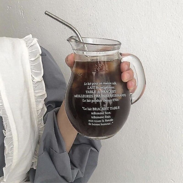 Korean Cafe Latte Kahvikupillinen Kahva Suuri Lasidispenseri