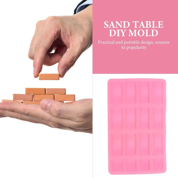 Miniature murstensform DIY murstensfremstillingsværktøj til mikrolandskab og sandbordsscene