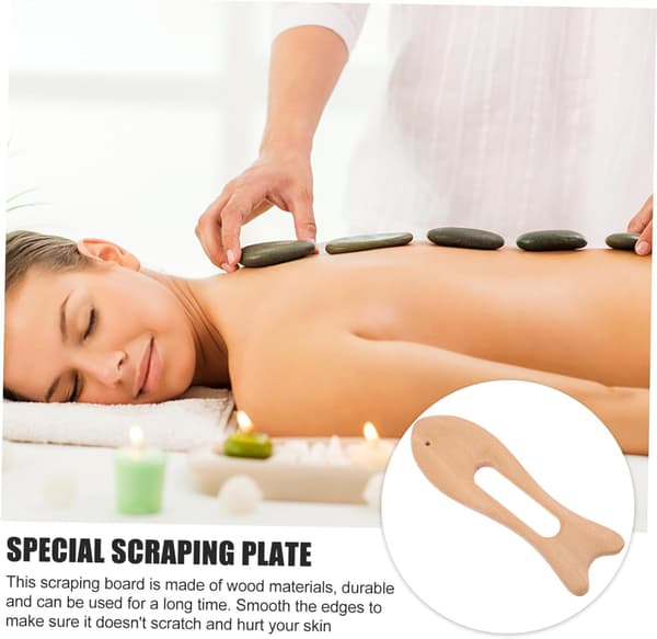 2 stk. træ Gua Sha-bræt til kropsskrabemassage Skrabebord Terapi Værktøj