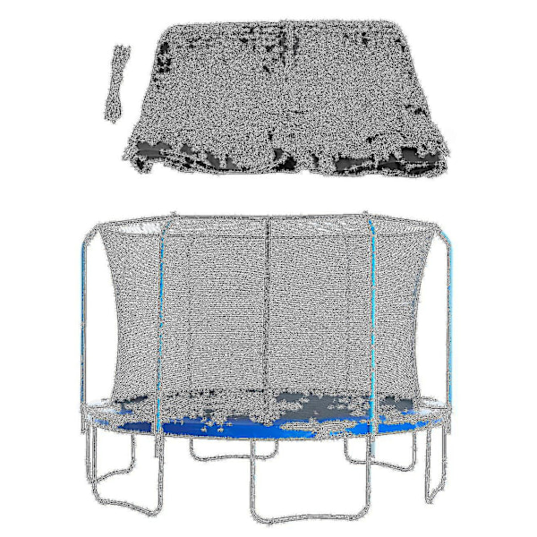 Trampolinien suojaverkko, korvaava verkko, suojaava ylärengasverkko