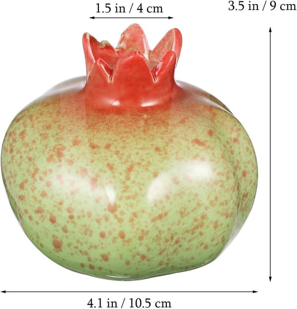 Vase Granatæbleformet med Glat og Blank Tekstur Alsidig Anvendelse Dekorativ