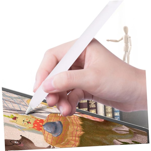 2 stk. Beskyttelsesetui til Pencil Pencil Case Pencil Enclosure Stylus Pencil Case Hvid
