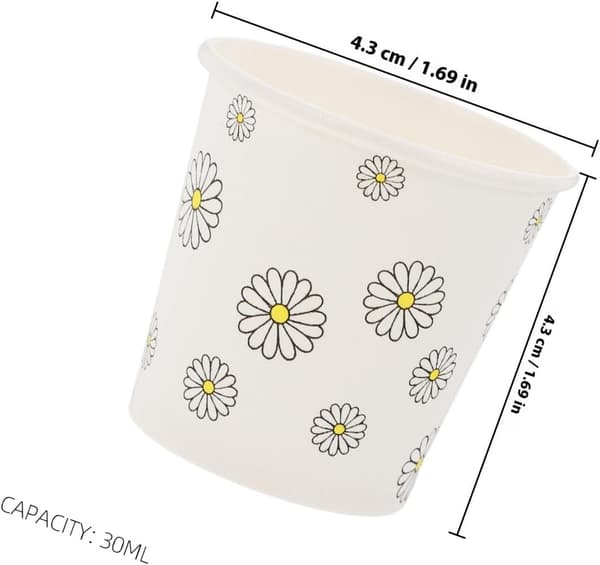 Mini papirkopper 100 stk 30 ml biologisk nedbrytbare papirkopper for krydder