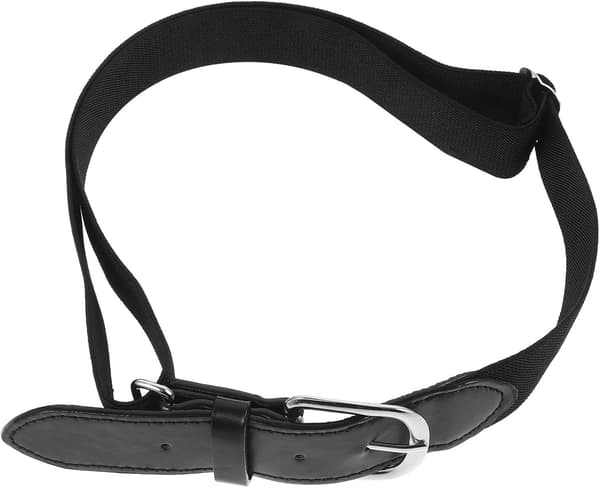 Ungdom Svart Baseballbelte Softball Midjebelte Elastisk Nylon PU Sinklegering Solid Stilig Slitesterkt Sportstilbehør