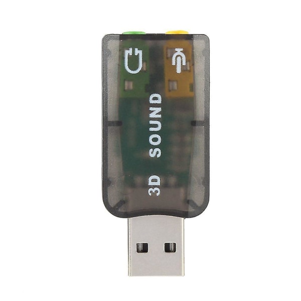 USB2.0 Lydhodetelefoner Hodetelefoner Øretelefoner Mikrofon Jack Konverter