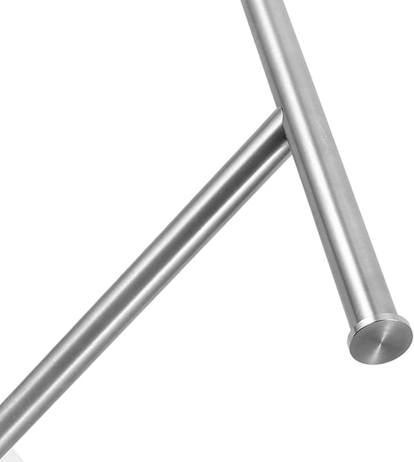 Håndkleholder i rustfritt stål med marmorbase, T-formet badehåndkleholder