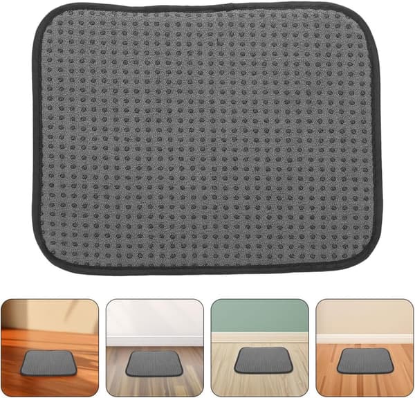 2 stk. grå mikrofiber polerpuder bowlingtilbehør til vedligeholdelse af kugleoverflade og udstyrspleje