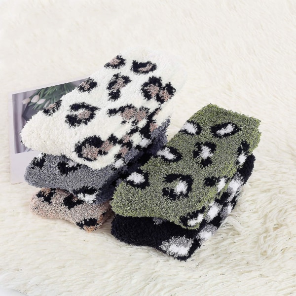 Dam Plushstrumpor Varma Tofflorstrumpor Vinter Fluffiga Strumpor Bekväma Plushstrumpor