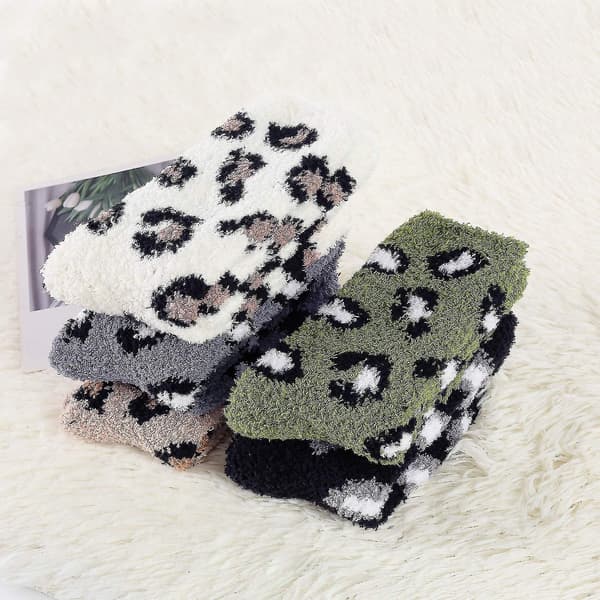 Dames Plys Strømper Varme Tøfler Strømper Vinter Fluffy Strømper Komfortable Plys Strømper