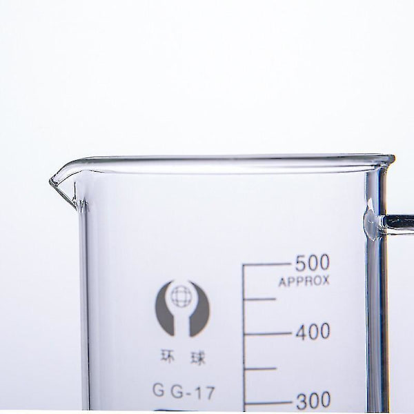Beger med håndtak, borosilikatglass, målebeger 50-800ml