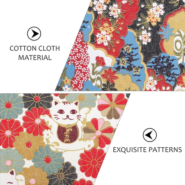 10 st bomullstygark DIY lapptäcke quiltning blommigt tryckta bomullstygbitar