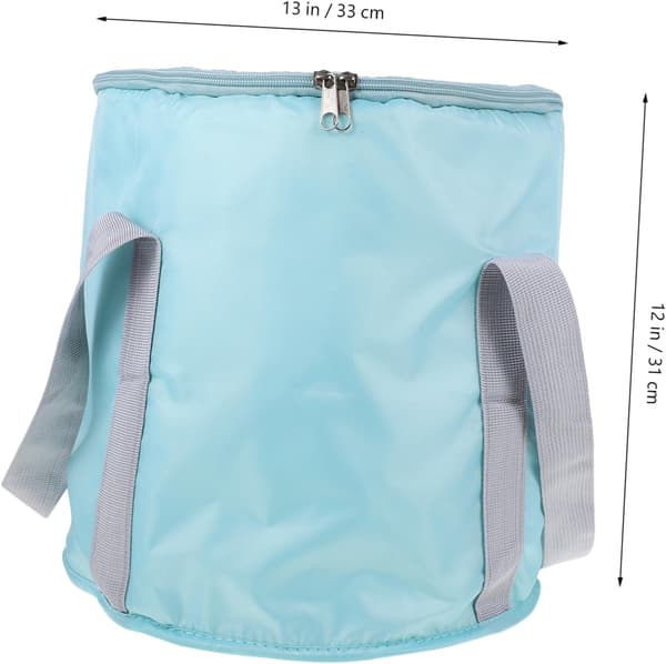 Polyester Camping Fotbad Balja Hopfällbar Camping Tvätthink Robust Vattenförvaring