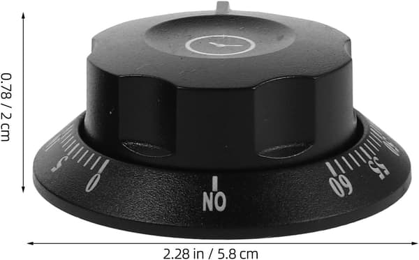2st Bell Reminder Switch Knopp Mekanisk Nedräkningstimer Matlagningstimer Påminnelse Manuell Matlagning Plast
