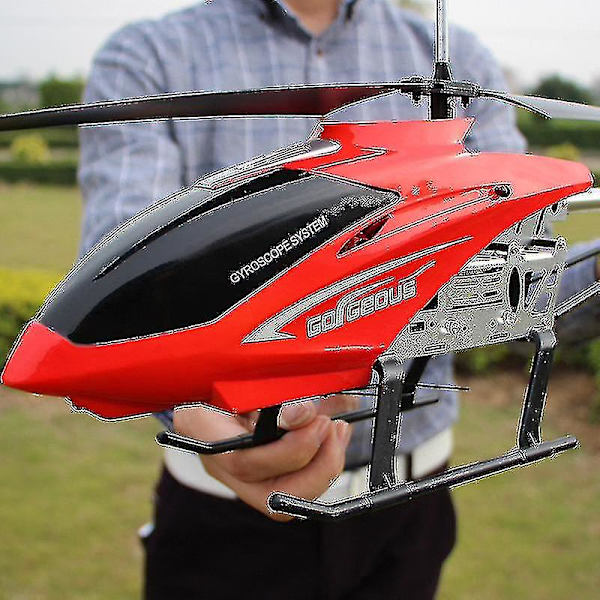 3.5ch 80cm Högkvalitativ Extra Stor Fjärrstyrd Flygplan Krockbeständig Fjärrstyrd Utomhus Flygplan Helikopter A red1Backup battery