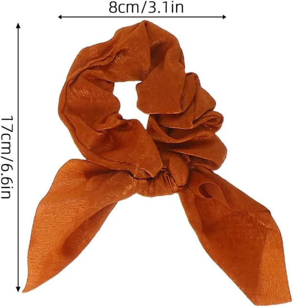 16 st rosett hårband för flickor tonåringar elastiska rosett scrunchies för hästsvans tunna håraccessoarer