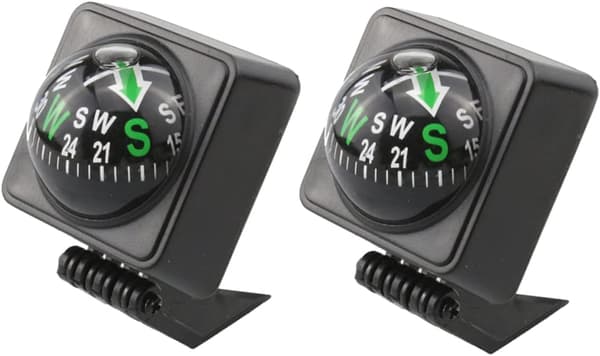 2 stk. Guide Ball Kompass Bil Dashbord Formet Kompass