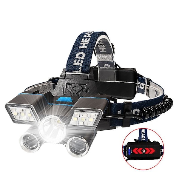Genopladelig Pandelampe Med Fem 3000 Lumen LED'er Og Bevægelsesadvarselsfunktion