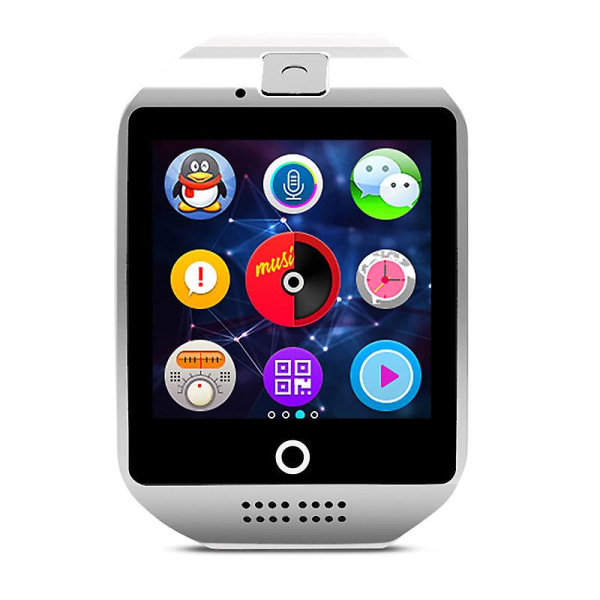 Smart Watch Kort-indsættelse Bluetooth Smart Watch Grænseoverskridende Hot Selling Kamera Sport Overvågning Ring Watch White foreign language version
