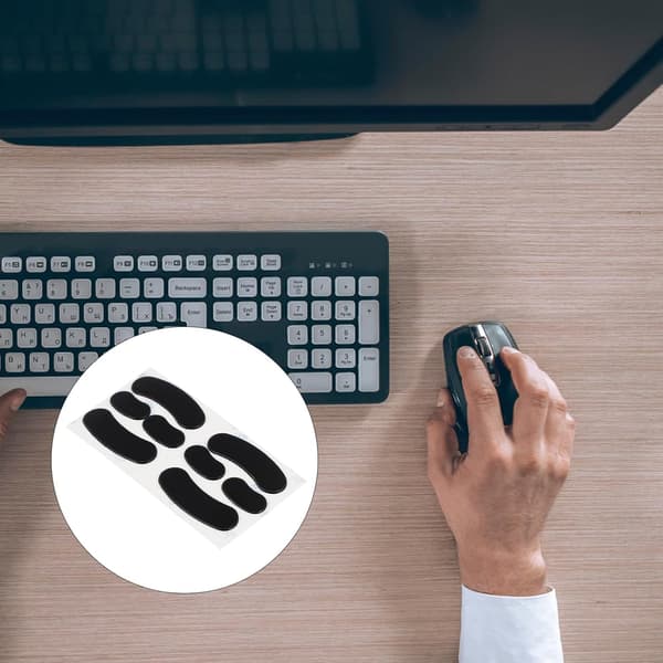 Datamusføtter Erstatning for Rival 300, 2 sett silikonfotputer som gir jevn glid