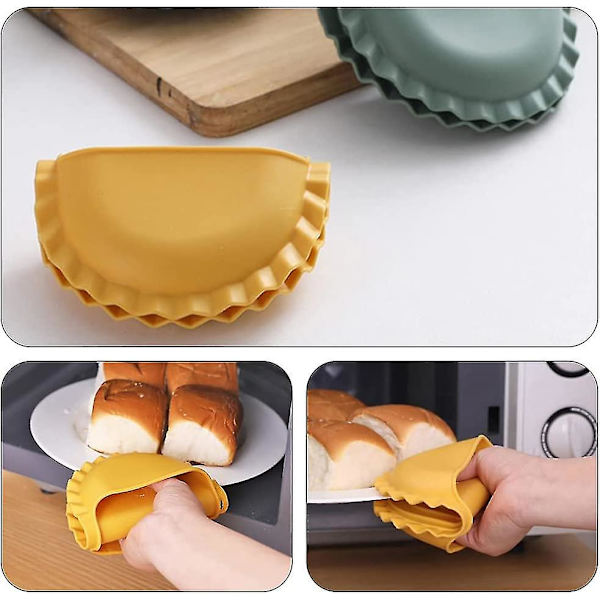 Mini Mitt Gryteklut Søt Dumpling Form Silikon Klypegrep Silikon Mini Ovnvotter