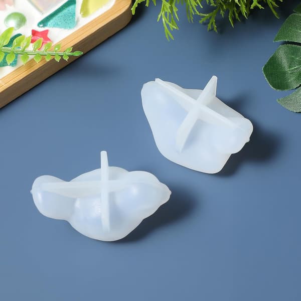 2 stk krystall silikonform DIY Kreativ 3D fugleanheng skrivebordslayoutform