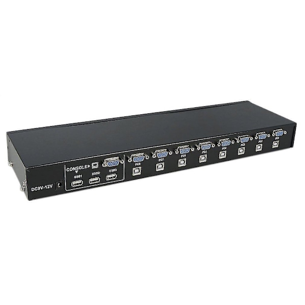 8 Ports USB 2.0 Ekstern KVM Switch Box Manuel 1920x1440