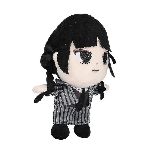 Kvinders Wednesday Addams Deluxe Kostume Sæt Nevermore Uniform Outfit/parykker/dukke 2XL Little Girl