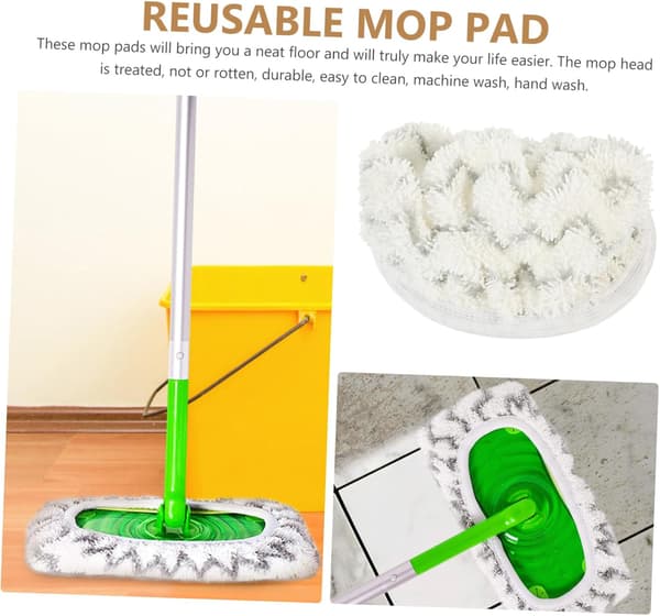 4 stk. mopphode-påfyll Mopp-erstatningshode-trekk Påfyll Kompatibel