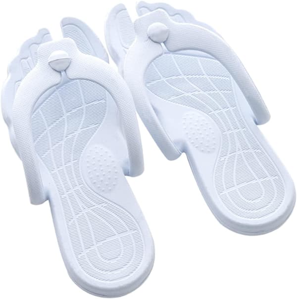 Bærbare sammenleggbare tøfler for strandreiser, lette flip-flops for menn og kvinner, utendørs svømming