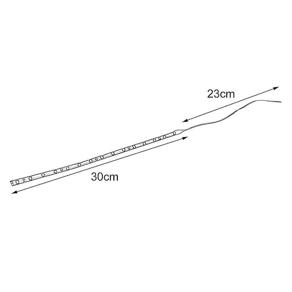 30 cm 15 LED:n kirkas autonauhavalo, joustava moottoripyörään
