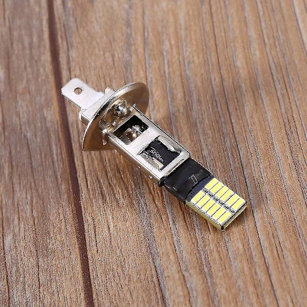 1 X 24-SMD H1 6500k Hvit LED Tåkelys Pæreutskifting Tåkelys Kjøring DRL Xi